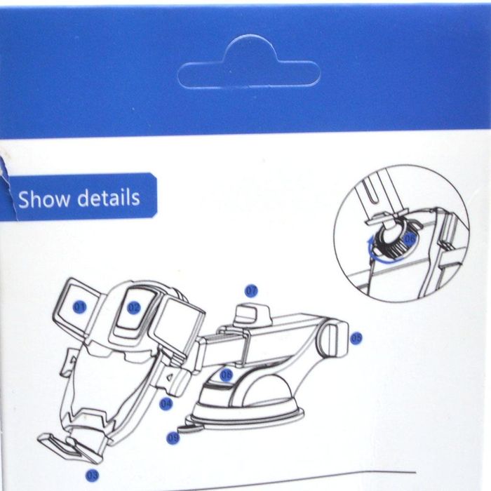 Поставка за телефон за автомобил черна удобна аксесоар за автомобил
