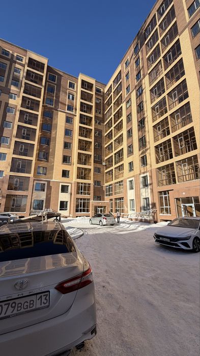 1 комнатная квартира 43,82м2. Нура