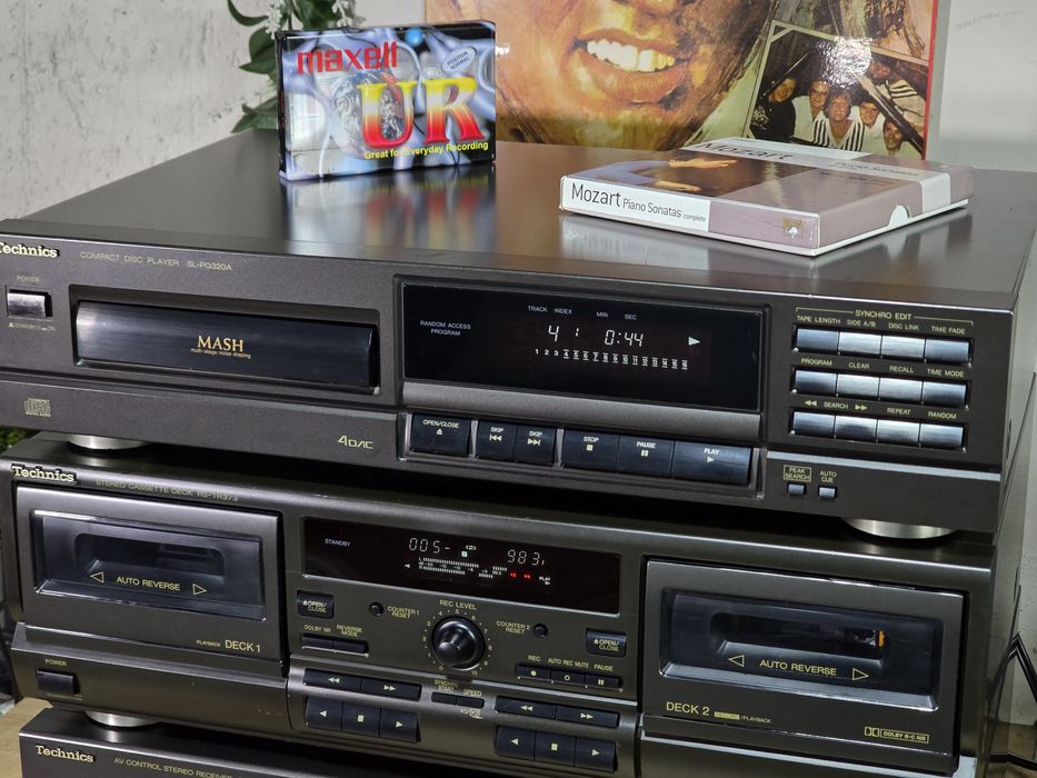 Linie audio TECHNICS, cd-player, dublu deck, amplituner, retro hifi