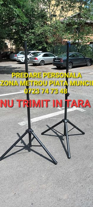 Stative boxe profesionale inalte reglabile negre noi sigilate