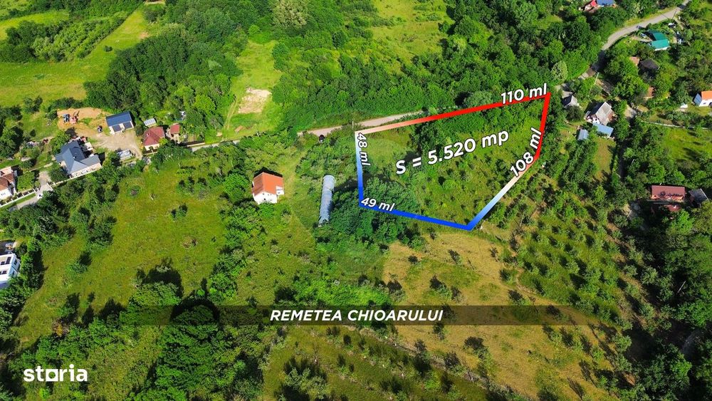 Teren intravilan 5520mp cu PANORAMA Remetea Oportunitate de Investiție