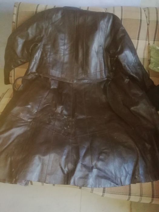 Плащ женский коженный