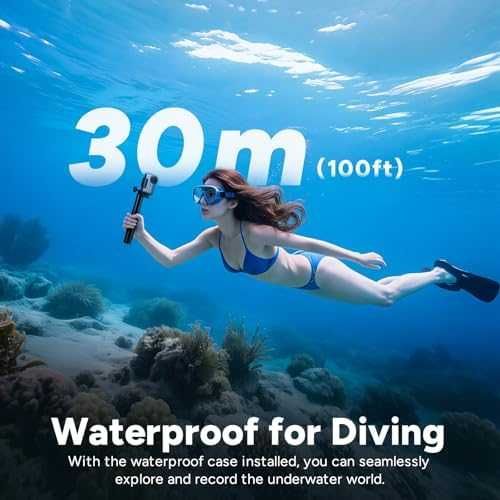 Нова Водоустойчива 4K камера с 6-осна стабилизация 64GB памет зуум