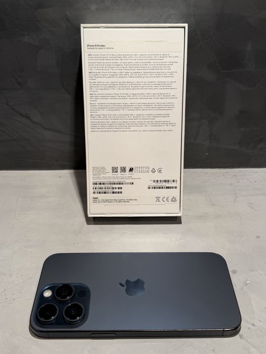 КАТО НОВ Iphone 15 Pro Max Blue Titanium
