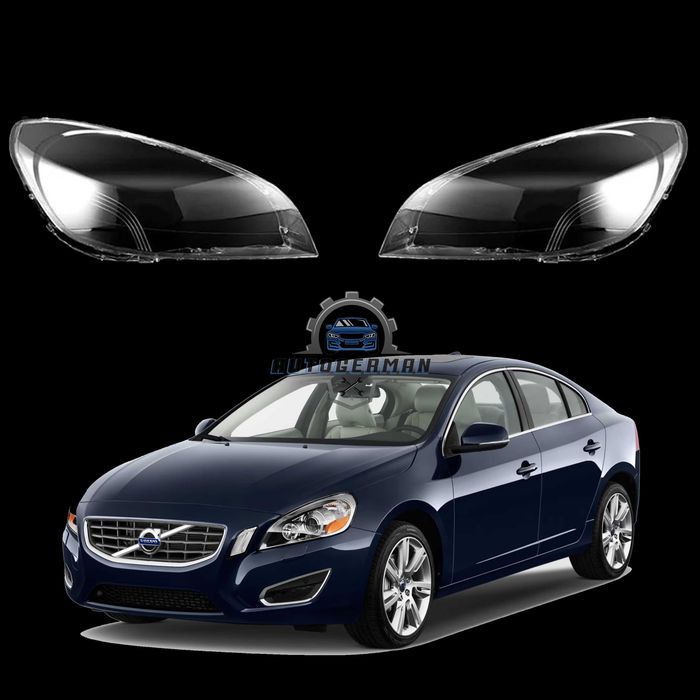 Капаци фарове Volvo S60 2009 - 2013 стъкло фар крушки Волво S60 Xenon предни фарове фарова оптика защитно стъкло капак за фар авто части