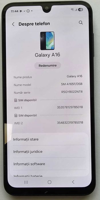 Samsung A16 4/128Gb (AG35 Vaslui B.35074) Garantie 2 Ani!
