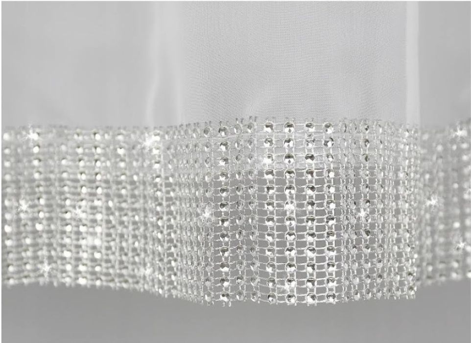 PERDEA alba din voal