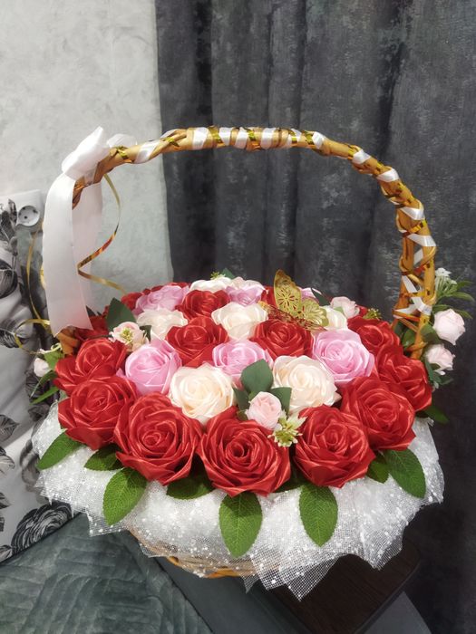 Корзина с розами
