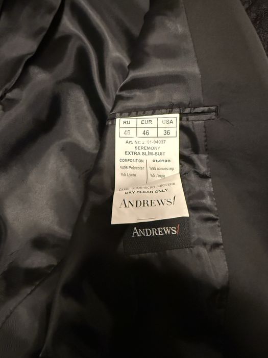 Ново Мъжко черно сако. Размер 46