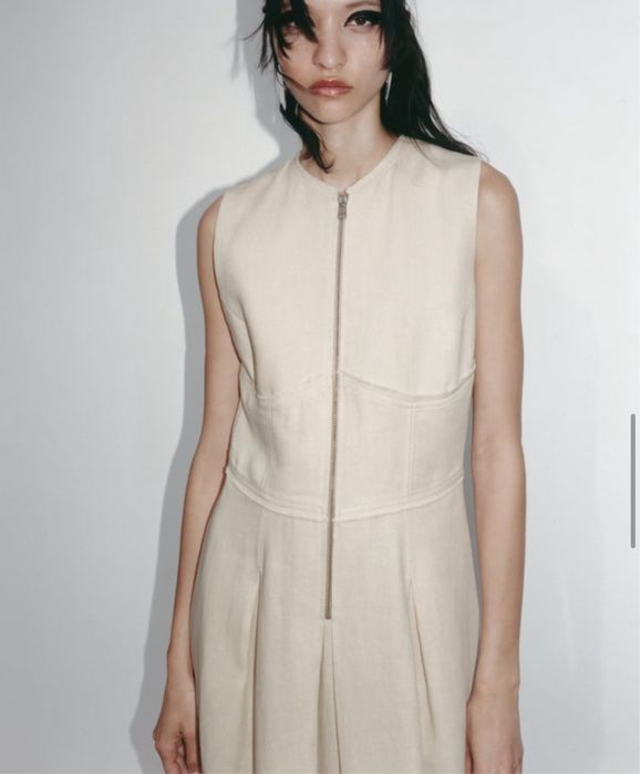 Платье Zara лён