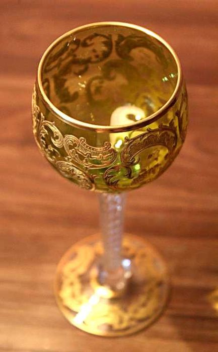 Очень редкий антикварный фужер (Франция) Полностью ручная работа.