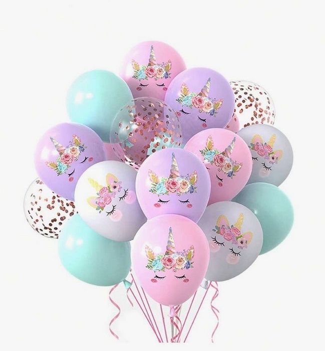 set 30 baloane unicorn