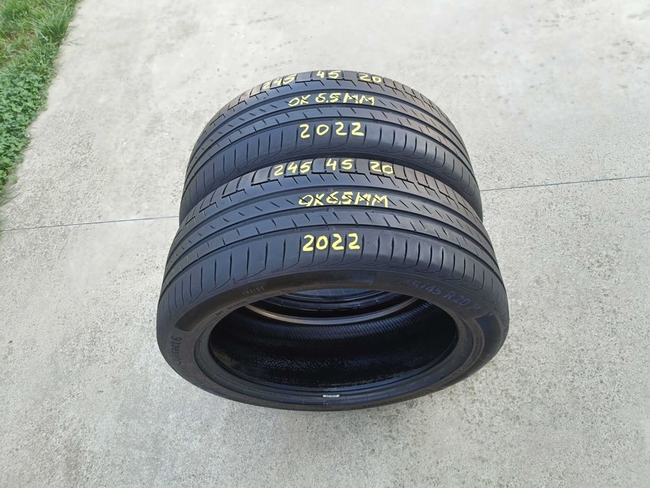 Doua anvelope vara 245 45 20 Continental PremiumContact 6 dot 2022