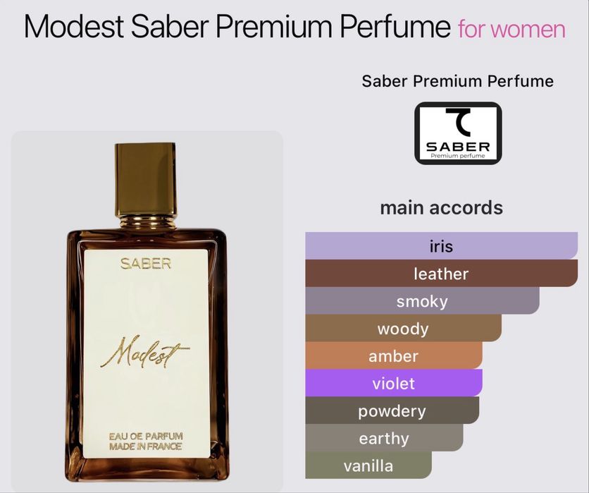 Modest от Saber Premium Perfume
