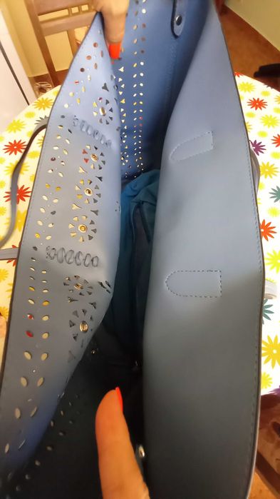 Лятна синя чанта