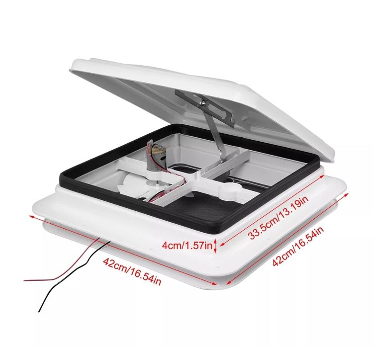 Отдушник/ люк/ шибедах за каравана/ кемпер, 42х42 см