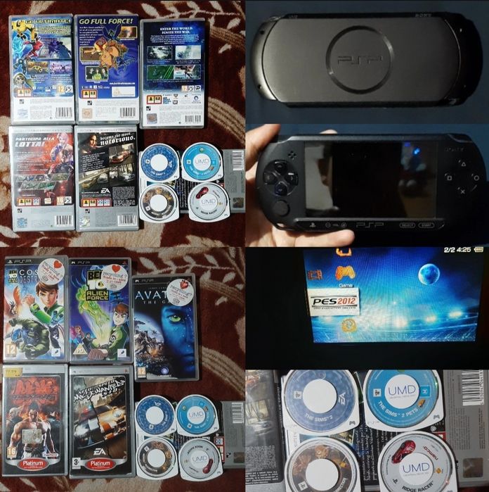 Vând psp street în stare bună impecabil model 1004 cu 10 funcționabil