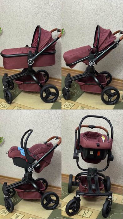 Продам коляску бордового цвета
