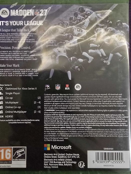 Joc Madden NFL 27 Xbox Series X Sigilat