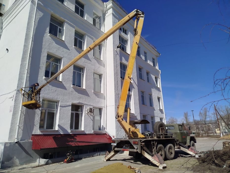 Услуги автовышки манипулятора.