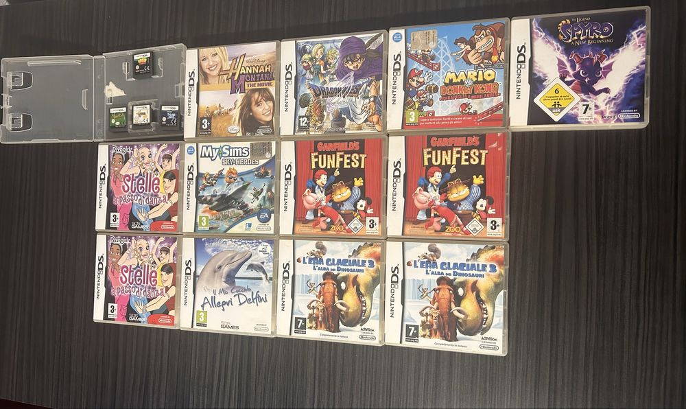 Lot Jocuri Nintendo DS - Mario vs Donkey Kong, Dragon Quest IX + Alte