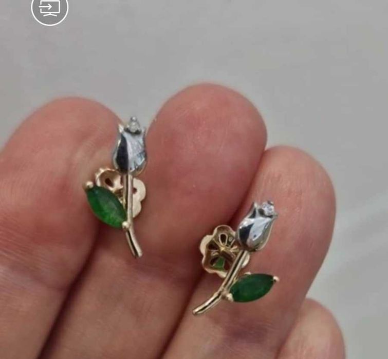 Пусеты гвоздики оригинальные