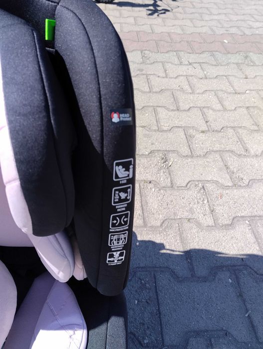 MONI Стол за кола I-SIZE I-SAFE ISOFIX (76-150 см) розов