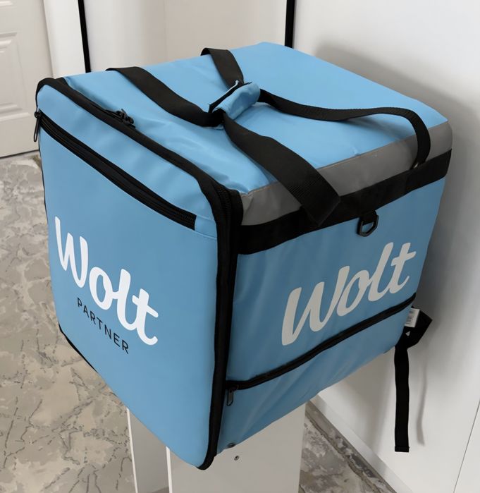 Сумка Wolt сатылады ені және көлемі 40×40×45 аумағы 35,1 л