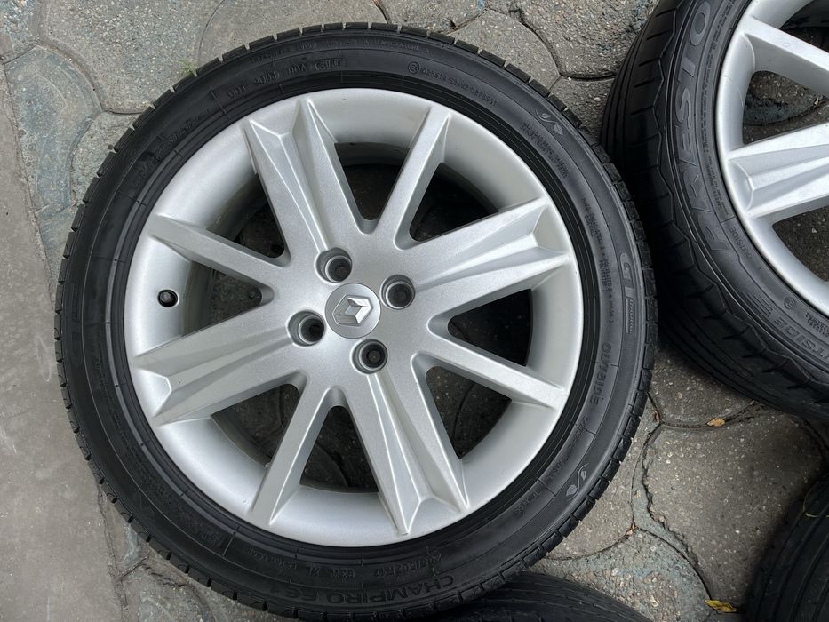 Jante aliaj 4x100mm, anvelope vara 205/50 R17, Renault Megane 2, Scenic, Dacia Logan, Sandero, Opel