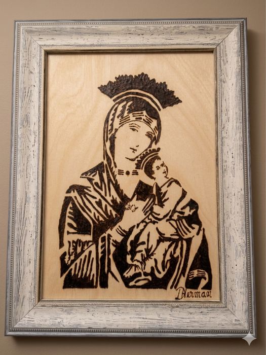 Tablouri pirogravate manual ,