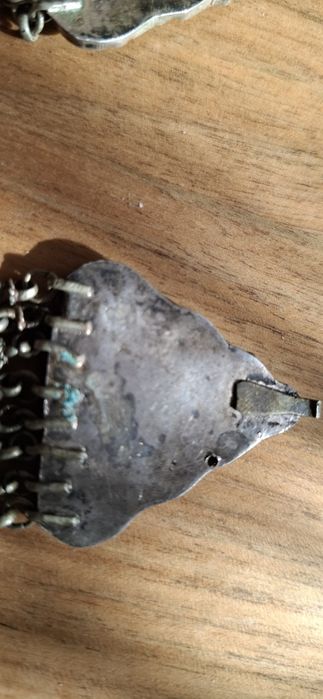 Лот много стара сребърна гривна и наушници