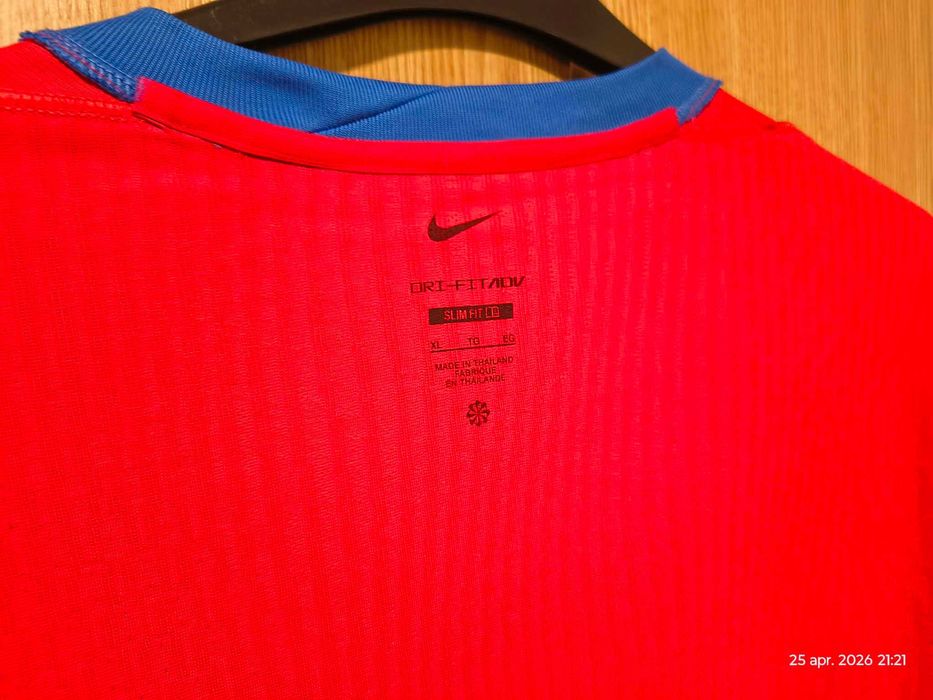 Tricou Fotbal Adulti, Nike FCSB 25/26 Rosu, Oficial,mărim. XL