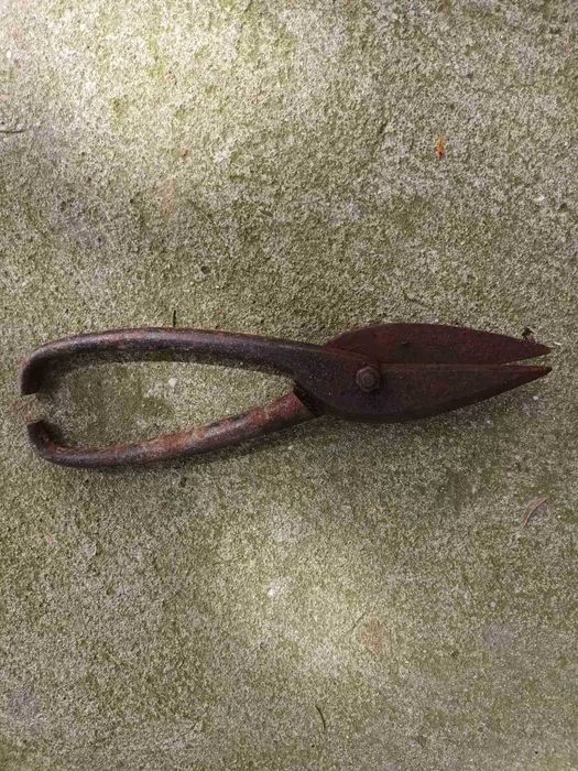 Здрава , старо производство ножица за метал, ламарина