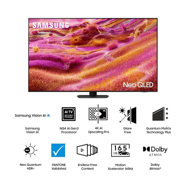 Samsung 65QN90F - Yorqin Mini-LED + 144Hz, 2025 65″ Premium 4K TV!”