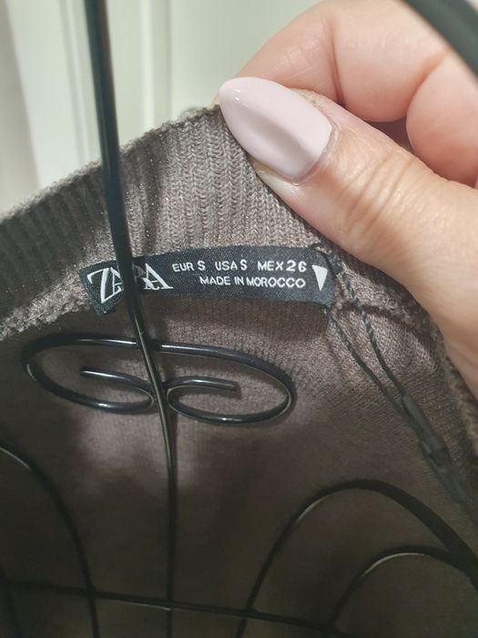 ZARA Рокля от фино плетиво S