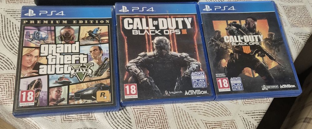Топ игри за PS4: GTA V Premium, Call of Duty Black Ops 3 и 4