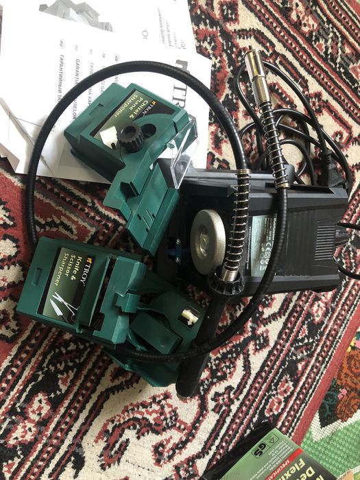 Станция за заточване на инструменти, 3 в 1, Трой, 17059, 65W