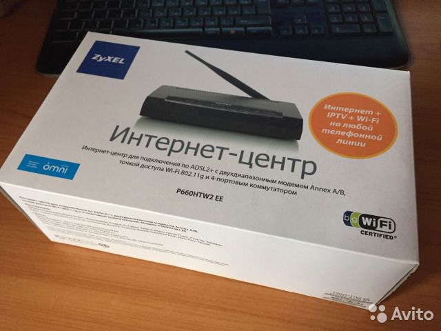 Wi-Fi роутер ZYXEL P-660HTW2