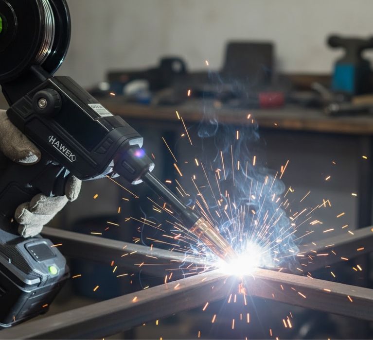 Инверторен телоподаващ апарат без газ 400A заваряване с една ръка HAWE