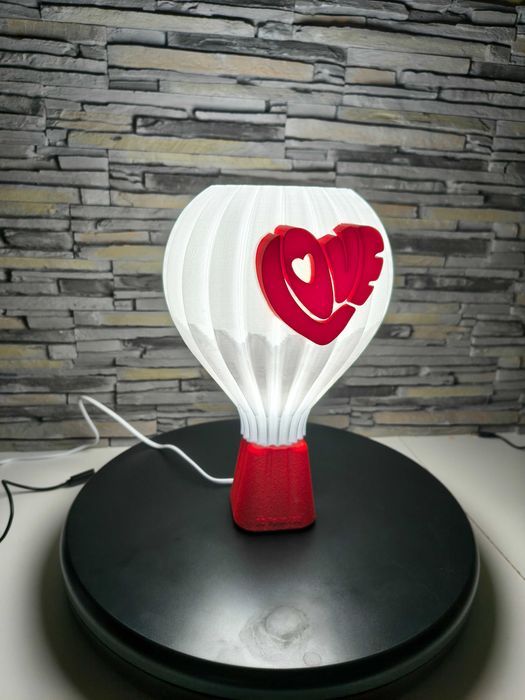 Veioză decorativă LOVE – lampă ambient, print 3D