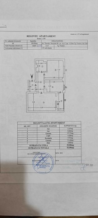 Vând apartament cu doua camere