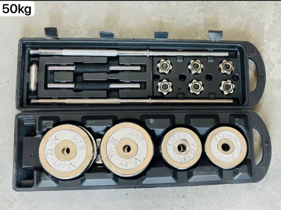 Гантел набор чемодан Разные весы от 15 до 55 кг