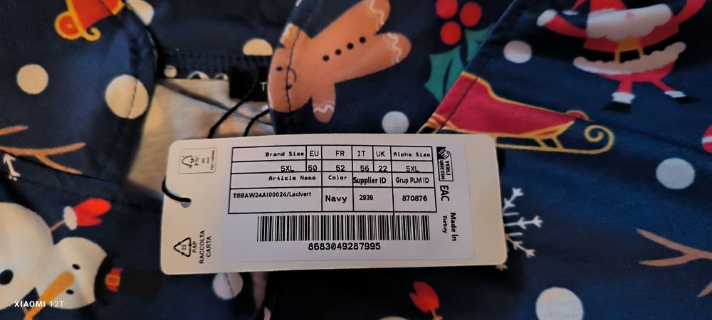 Pijama dama imprimeu Craciun