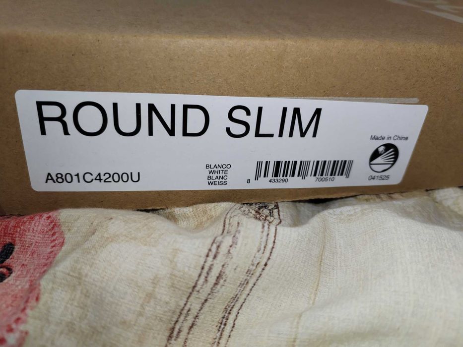 vand capac wc ROCA ROUND slim din duroplast ,inchidere lenta, alb, NOU