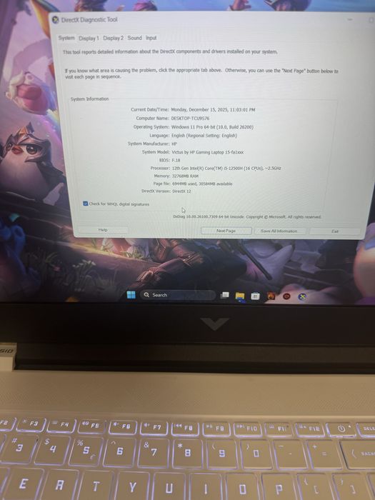 HP RTX 4060 NOU GARANTIE 2027 i5-12500H RAM 64GB Nvme 2TB GAMING Edita