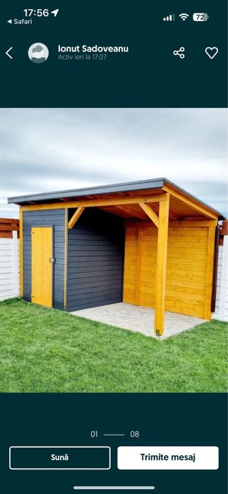 Foisoare terase pergole din lemn de vanzare