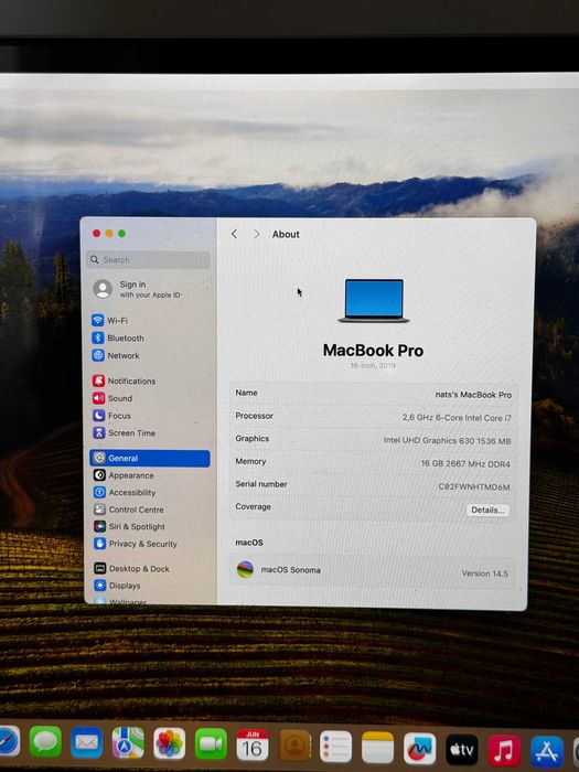 MacBook Pro 16" 2019 Intel 500GB Space Gray