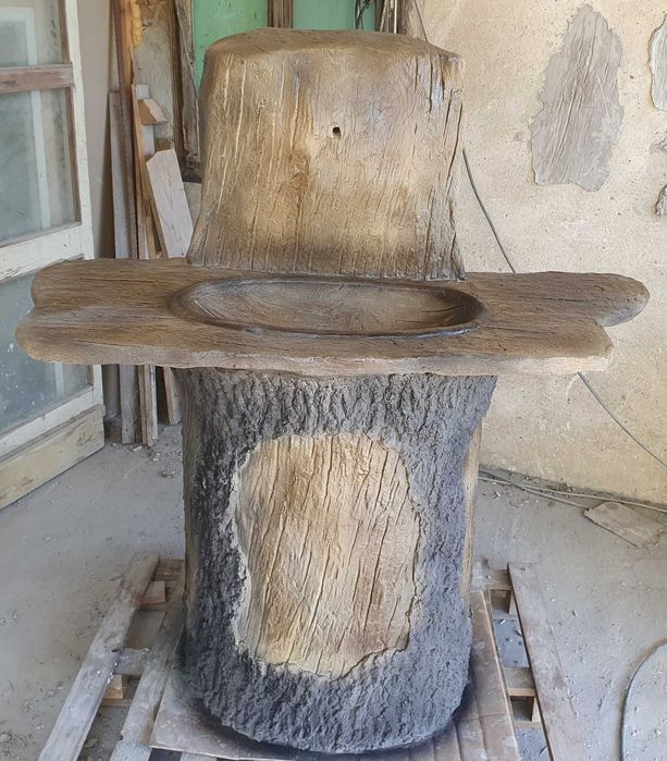 Градинска чешма от щампован бетон