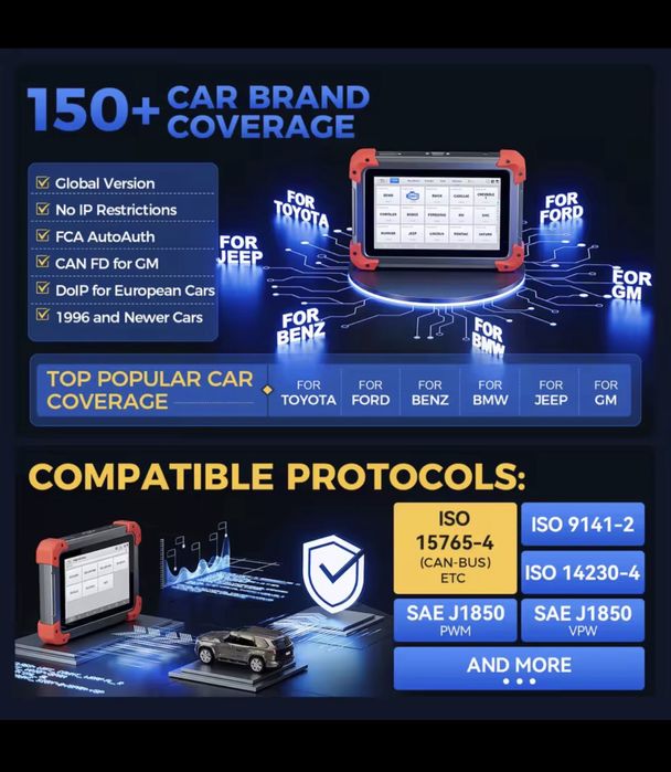 Tester auto diagnoza Xtool D7