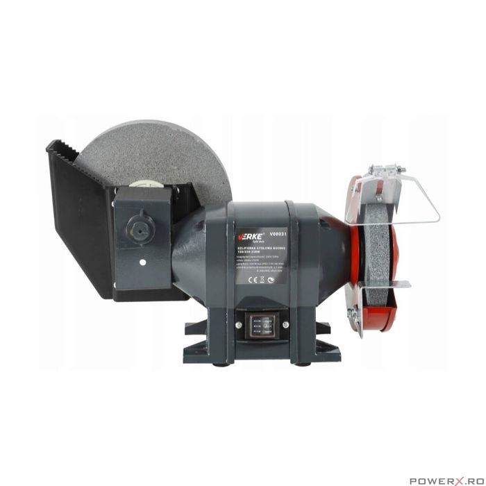 Polizor de banc cu 2 pietre, 150-200 mm, putere 250 W, Verke